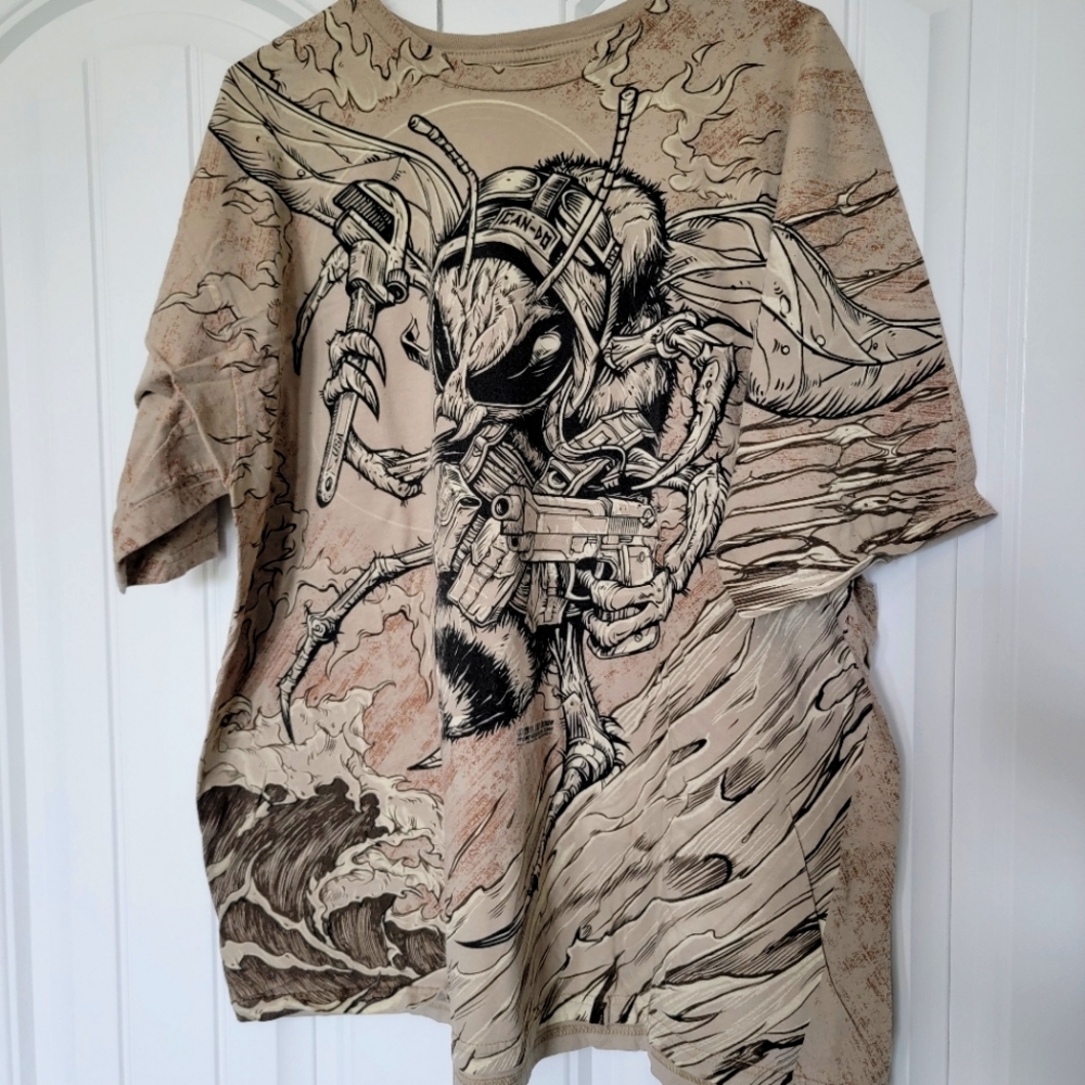 US Navy Seabees all over Tee